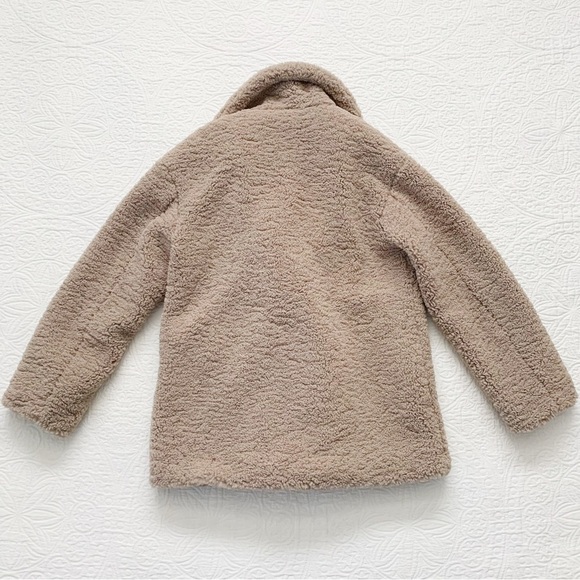 Apparis Faux Fur Teddy Double Breasted Coat Jacket - Picture 7 of 9